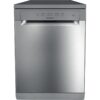 HOTPOINT H2F HL626 X UK Full-size Dishwasher - Inox, Silver/Grey