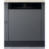 HOTPOINT H3B L626 B UK Full-size Semi-Integrated Dishwasher, Black