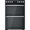 HOTPOINT HDT67V8D2CB/UK 60cm Electric Ceramic Cooker - Black, Black