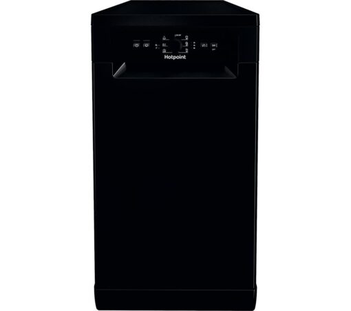 HOTPOINT HF9E 1B19 B UK Slimline Dishwasher - Black, Black