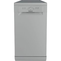 HOTPOINT HF9E 1B19 S UK Slimline Dishwasher - Silver, Silver/Grey