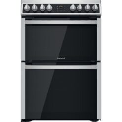 HOTPOINT Multiflow HDM67V8D2CX 60 cm Electric Ceramic Cooker - Stainless Steel, Stainless Steel