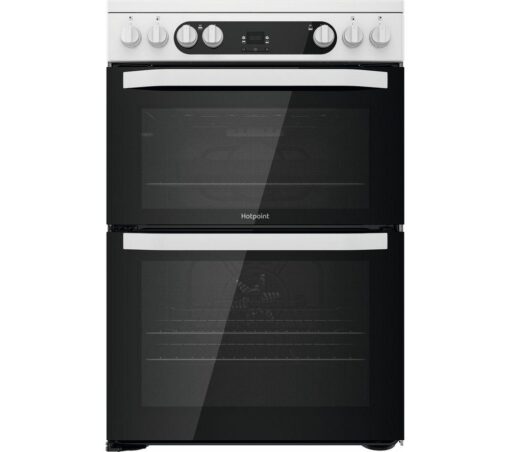 HOTPOINT Multiflow HDM67V9HCW 60 cm Electric Ceramic Cooker - White, White