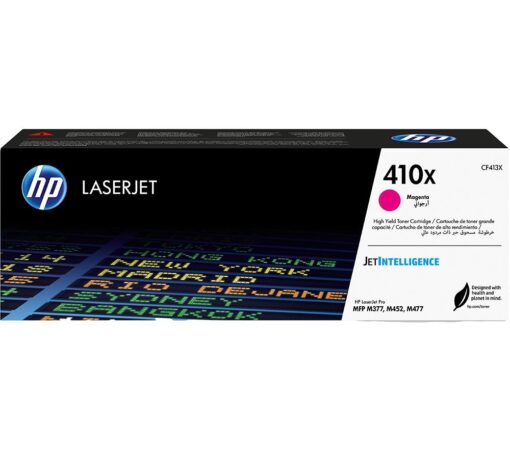 HP 410X High Yield Original LaserJet Magenta Toner Cartridge, Magenta