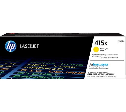 HP 415X Yellow Toner Cartridge, Yellow