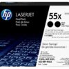 HP 55X Black Toner Cartridges - Twin Pack, Black