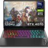 HP OMEN Transcend 14-fb0008na 14" Gaming Laptop - Intel®Core™ Ultra 9, RTX 4070, 1 TB SSD, Black