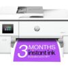 HP OfficeJet Pro 9720e All-in-One Wireless A3 Inkjet Printer & Instant Ink with HP, White,Silver/Grey