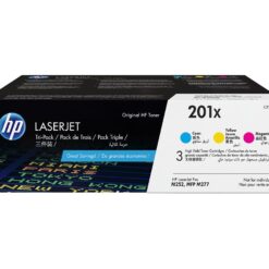 HP Original 201X Cyan, Magenta & Yellow Toner Cartridges - Multipack, Yellow,Magenta,Cyan