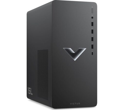 HP Victus 15L Gaming Desktop - AMD Ryzen™ 5, RTX 3050, 512 GB SSD, Silver/Grey