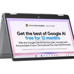 HP x360 14b-cd0500sa 14" 2 in 1 Chromebook - Intel®Core™ i3, 256 GB UFS, Silver, Silver/Grey