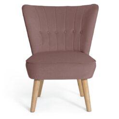 Habitat Alexis Velvet Cocktail Chair - Pink