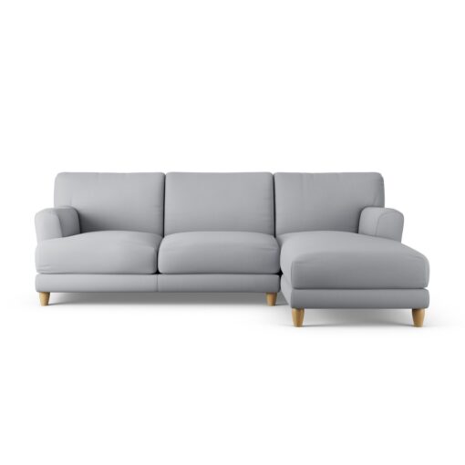 Habitat Askem Fabric Right Hand Corner Sofa - Grey - Ash Leg