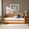 Habitat Aspley Trundle Day Bed with 2 Mattresses- Oak Effect