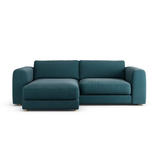 Habitat Ayr Reversible Corner Sofa - Teal - Ash Leg