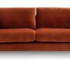 Habitat Bexley Velvet 3 Seater Sofa in a Box - Rust Orange