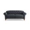 Habitat Brooker Fabric 3 Seater Sofa - Charcoal - Dark Leg