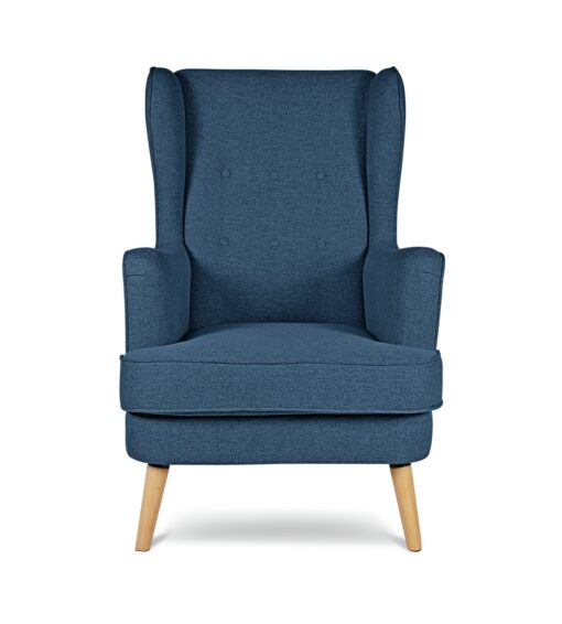 Habitat Callie Self Assembly Velvet Armchair - Petrol Blue