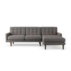 Habitat Fenner Right Hand Corner Sofa - Charcoal - Dark Leg