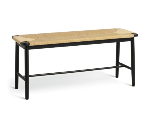 Habitat Hanna Oak Bench - Black