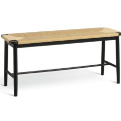 Habitat Hanna Oak Bench - Black