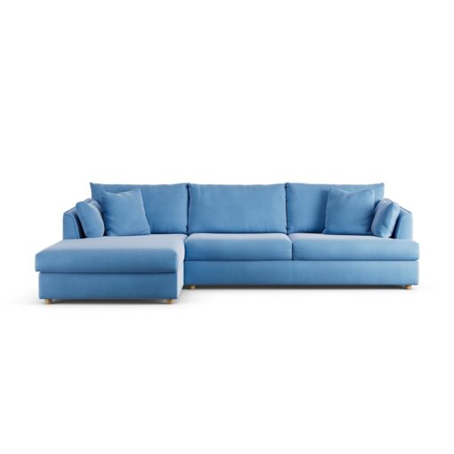 Habitat Holmfirth Left Hand Corner Sofa - Sky Blue