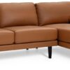 Habitat Jackson Leather Right Corner Chaise Sofa - Tan