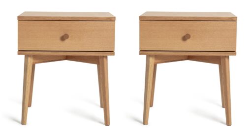 Habitat Kirk 2 Bedside Table Set - Oak