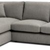 Habitat Lisbon Fabric Left Corner Chaise Sofa - Grey