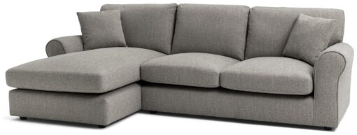 Habitat Lisbon Fabric Left Corner Chaise Sofa - Grey