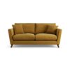 Habitat Lomond Fabric 3 Seater Sofa - Gold - Dark Leg