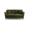 Habitat Lomond Velvet 2 Seater Sofa - Moss Green - Ash Leg