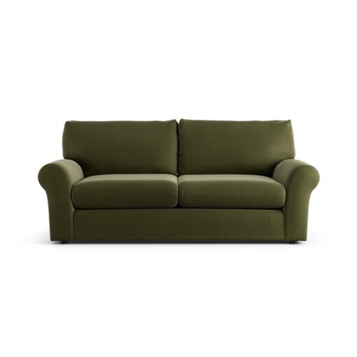 Habitat Molton 3 Seater Sofa Bed - Velvet - Moss Green