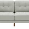 Habitat Newell Fabric 3 Seater Sofa - Light Grey