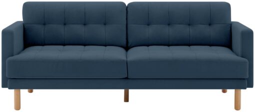 Habitat Newell Fabric 3 Seater Sofa - Navy