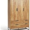 Habitat Nomad 3 Door 4 Drawer Wardrobe - Oak Effect