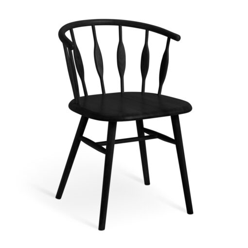 Habitat x Morris & Co. Canterbury Oak Dining Chair- Black