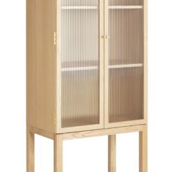 Habitat x Morris & Co. Canterbury Oak Veneer Display Cabinet