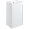 Helsinki Floor Standing 1-Door Vanity Unit with Basin 510mm Wide - White Gloss - Signature