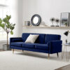 Hero 3 Seater Sofa Bed - Luxury Velvet Modern Design Living Room - Double Bed