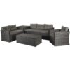 Holly Grey Five Piece Contemporary Sofa Set