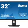 IIYAMA ProLite XB3288UHSU-B5 4K Ultra HD 32" VA LCD Monitor - Black, Black