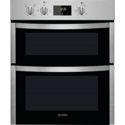 INDESIT Aria DDU 5340 C IX Electric Built-under Double Oven - Stainless Steel, Stainless Steel