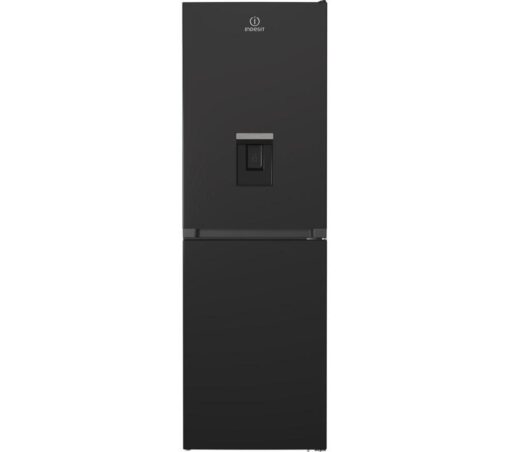 INDESIT IBTNF 60182 B AQUA UK 50/50 Fridge Freezer - Black, Black