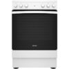 INDESIT IS67V5KHW/UK 60 cm Electric Ceramic Cooker - White & Black, White