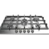 INDESIT THP 751 W/IX/I 75 cm Gas Hob - Stainless Steel, Stainless Steel