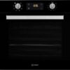 INDESIT Turn&Go IFW 6340 BL Electric Oven - Black, Black