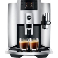 JURA E8 Smart Bean to Cup Coffee Machine - Chrome, Silver/Grey