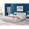 Jade Velvet Plush Ottoman Storage Bed Frame