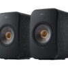 KEF AUDIO LSX II Wireless Multi-room Bookshelf Speakers - Carbon Black, Black